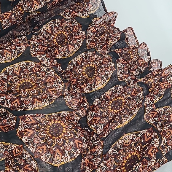 NWT Miss Me maxi dress medium black and brown boho - Picture 5 of 13